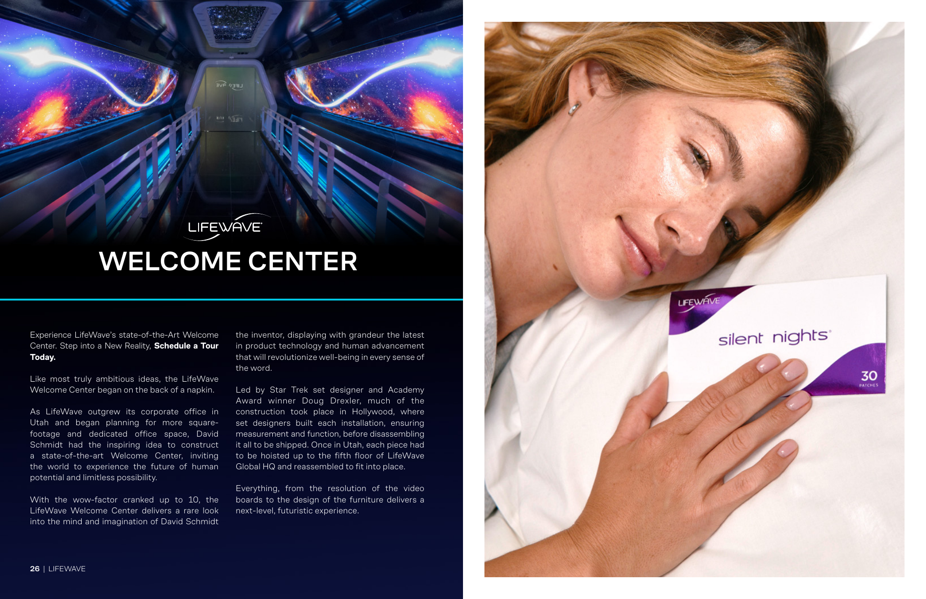 LifeWave Welcome Center magazine spread