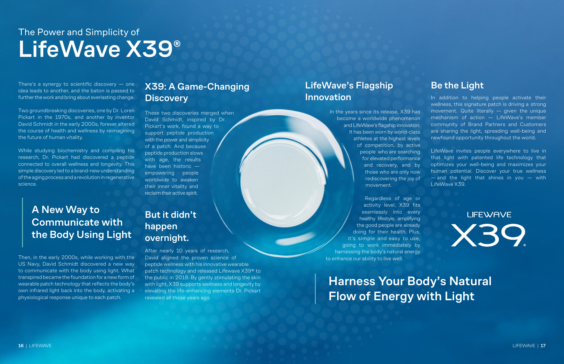 LifeWave X39 magazine spread